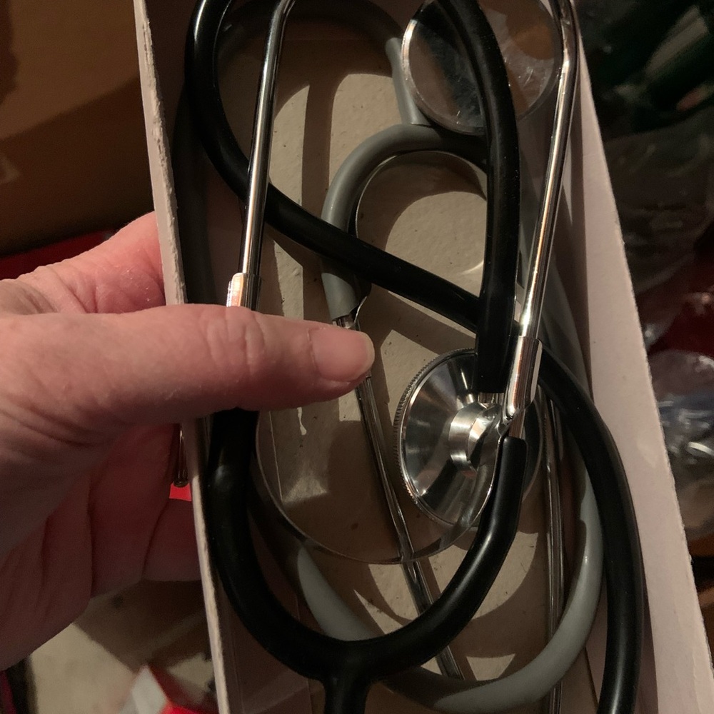 Black and Gray Stethoscope